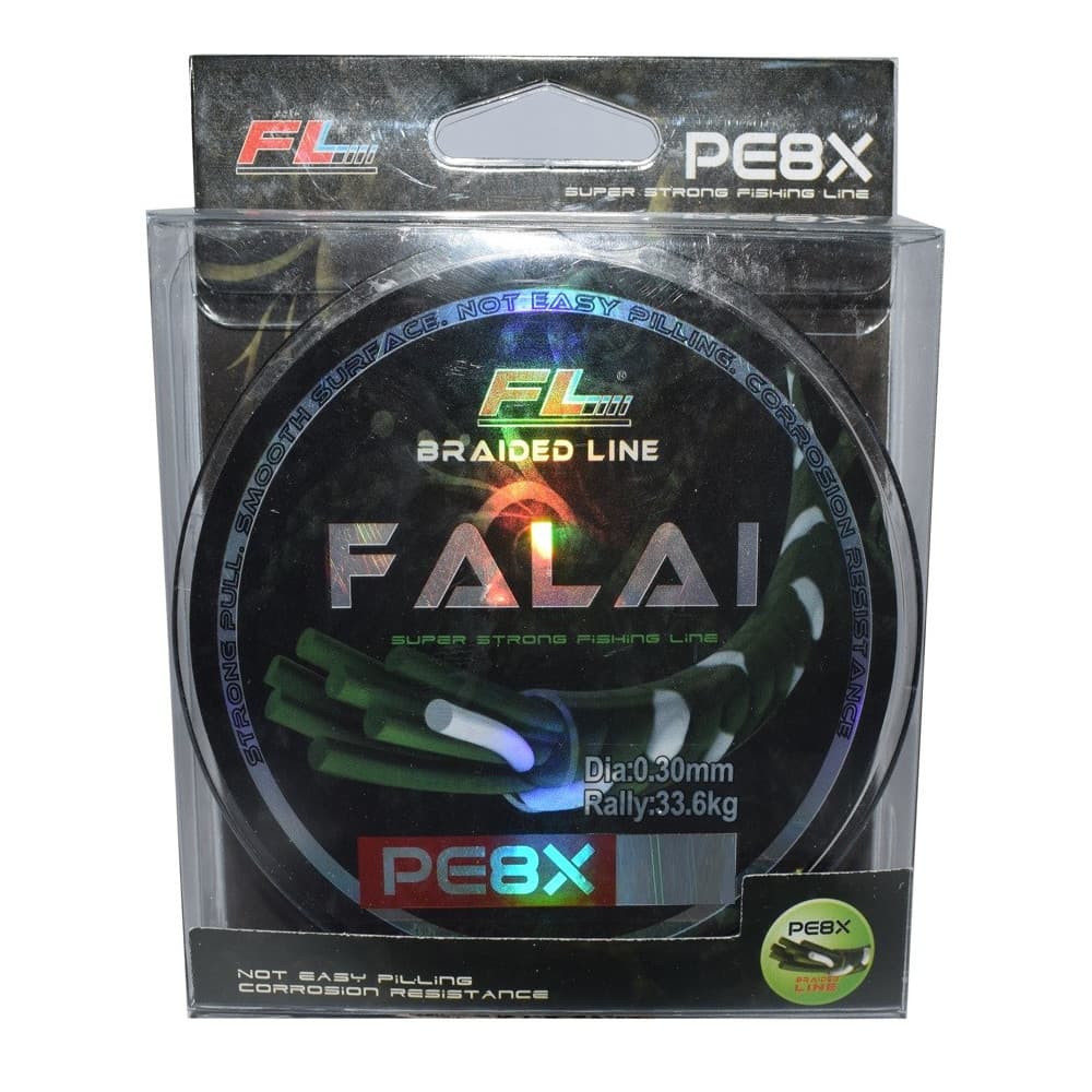 FALAI PE8X Braided Line 20 m 0.14 mm 15 kg – for Leaders